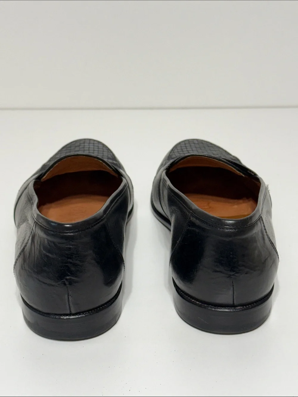 Vintage Basketweave Leather Penny Loafer